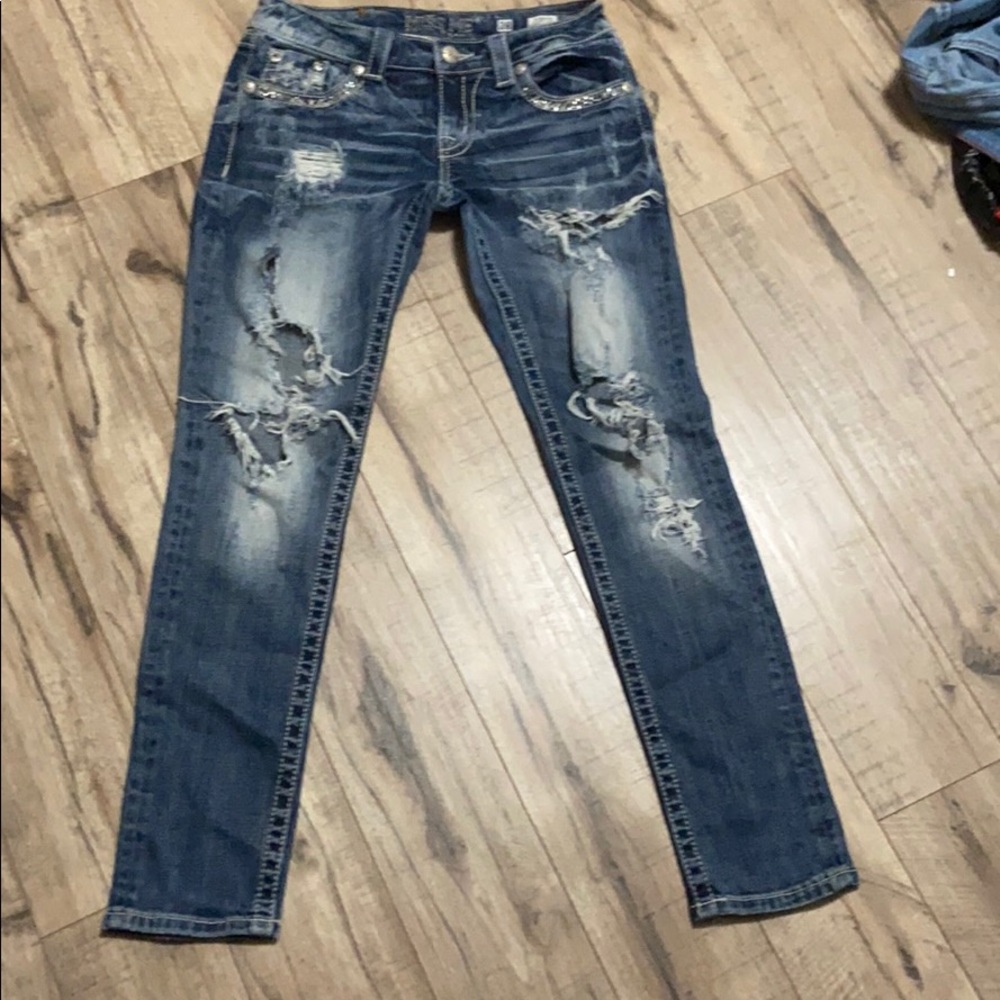 Miss me jeans 28 cuffed skinny